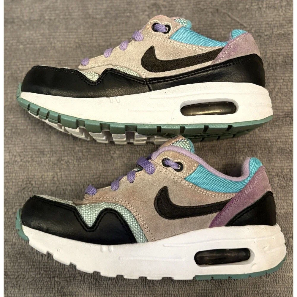 Nike Air Max 1 'Have A Nike Day' PS Running Shoes BQ7213-001 Kids Size 12C
